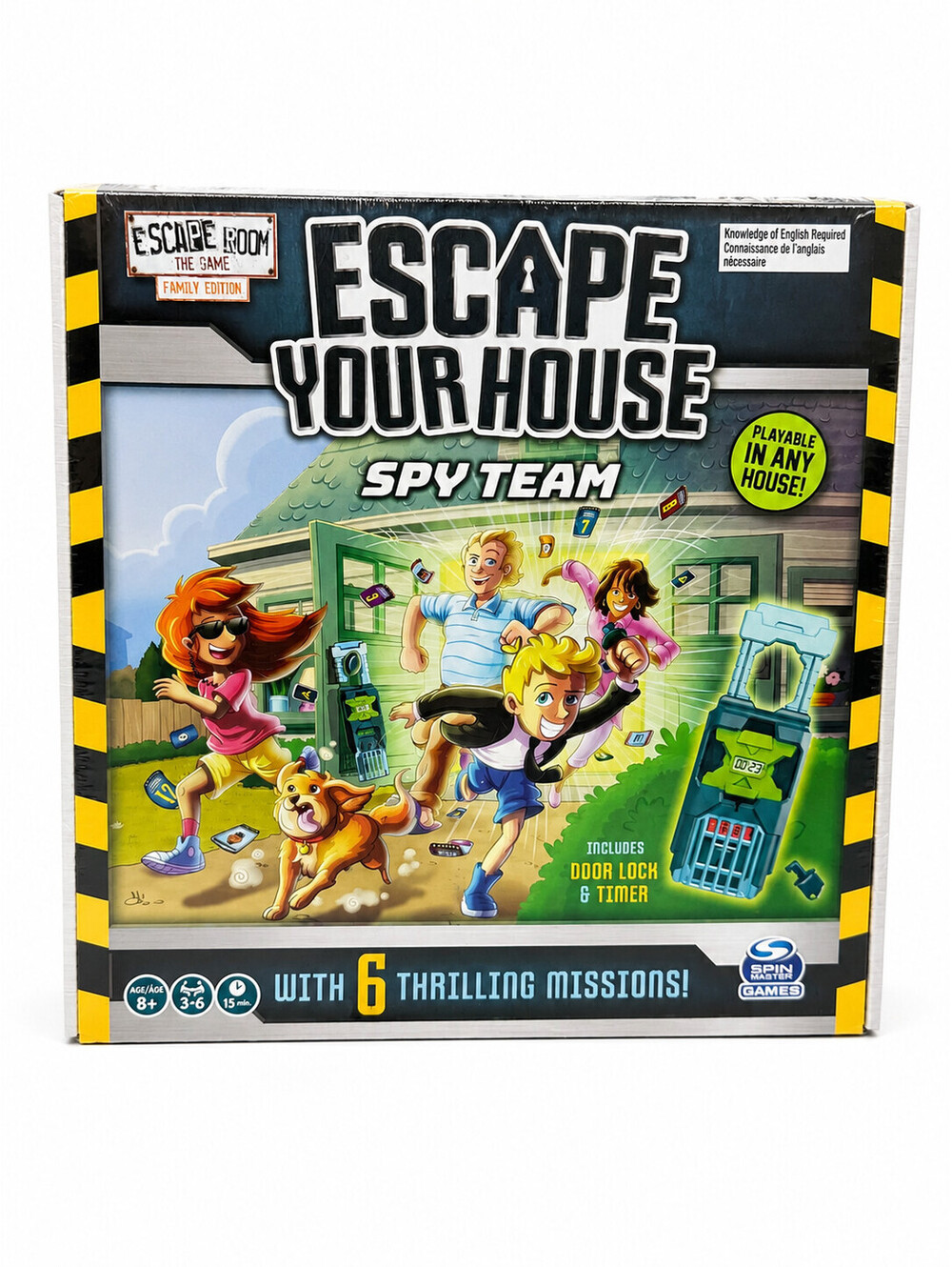 Escape Your House Spy Team Family Edition Game Spin Master NEW Sealed 6 Missions